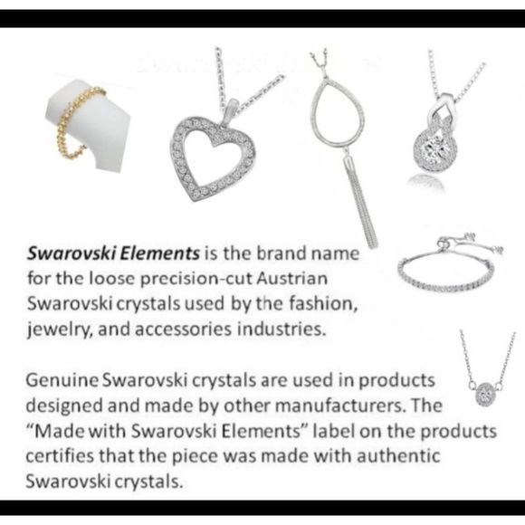 Swarovski Elements red crystal gold tone earrings - Picture 4 of 4